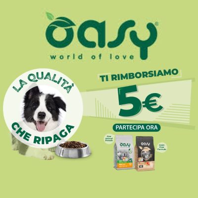cashback oasy 2024 Oasy, brand noto per gli alimenti di qualità per cani, ha lanciato un'interessante iniziativa cashback denominata "La Qualità che Ripaga"