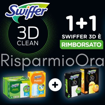 promozione di cashback swiffer 3d